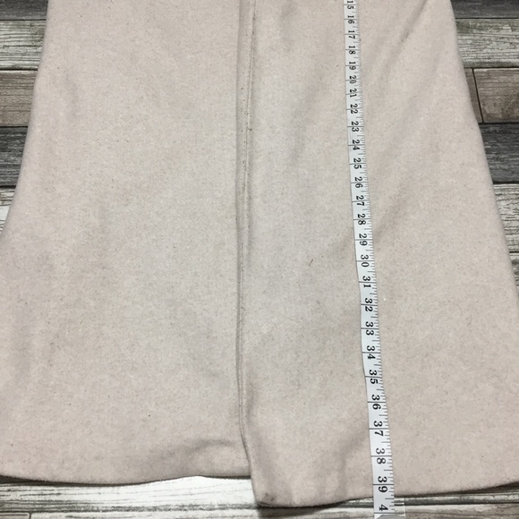 Zara Trench Coat Open Front Women’s XL Cream Oatmeal 100% Polyester - Picture 3 of 7